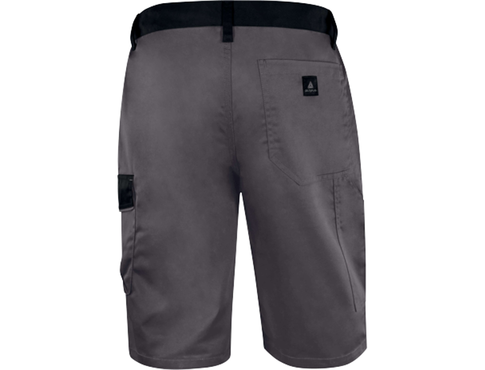 PANTALON DE TRABAJO DELTAPLUS BERMUDA CINTURA AJUSTABLE 5 BOLSILLOS COLOR GRIS TALLA 3XL