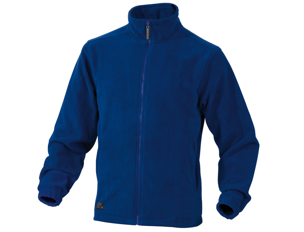 CHAQUETA DELTAPLUS POLAR CON CREMALLERA 2 BOLSILLOS COLOR AZUL TALLA 3XL