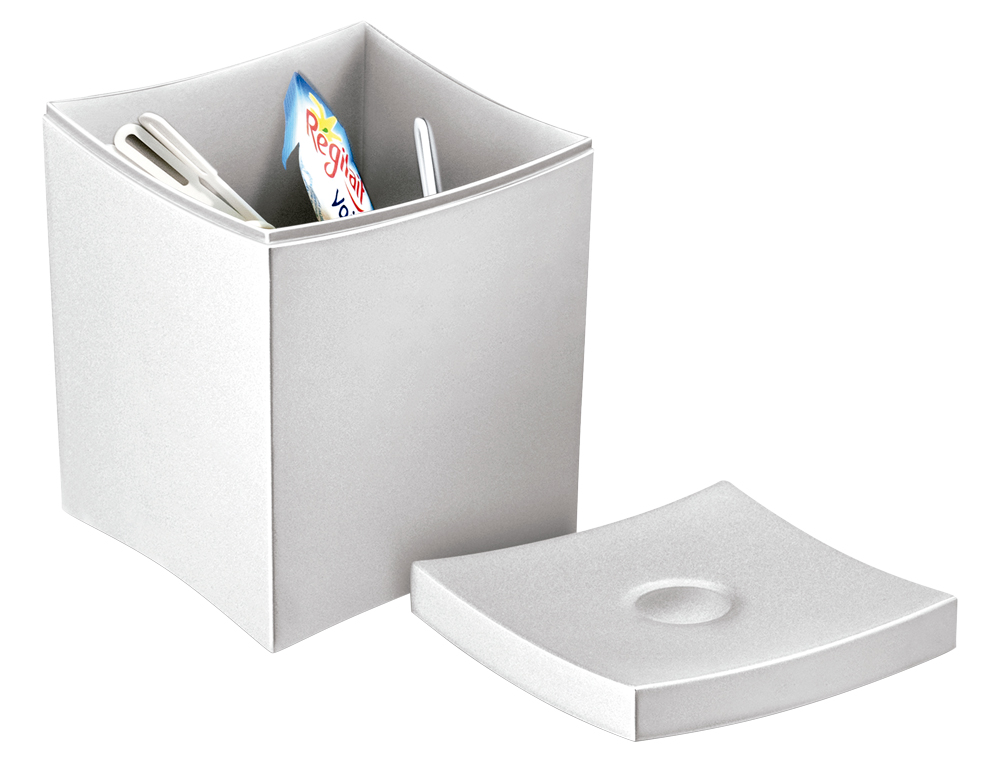 CAJA PARA INFUSIONES CEP CON TAPA DESMONTABLE POLIESTIRENO 90X90X115 MM
