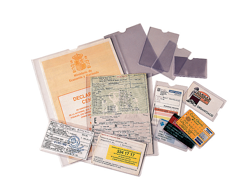 FUNDA PORTADOCUMENTO ESSELTE TRANSPARENTE PLASTICO 140 MICRAS TAMAÑO 122X172 MM