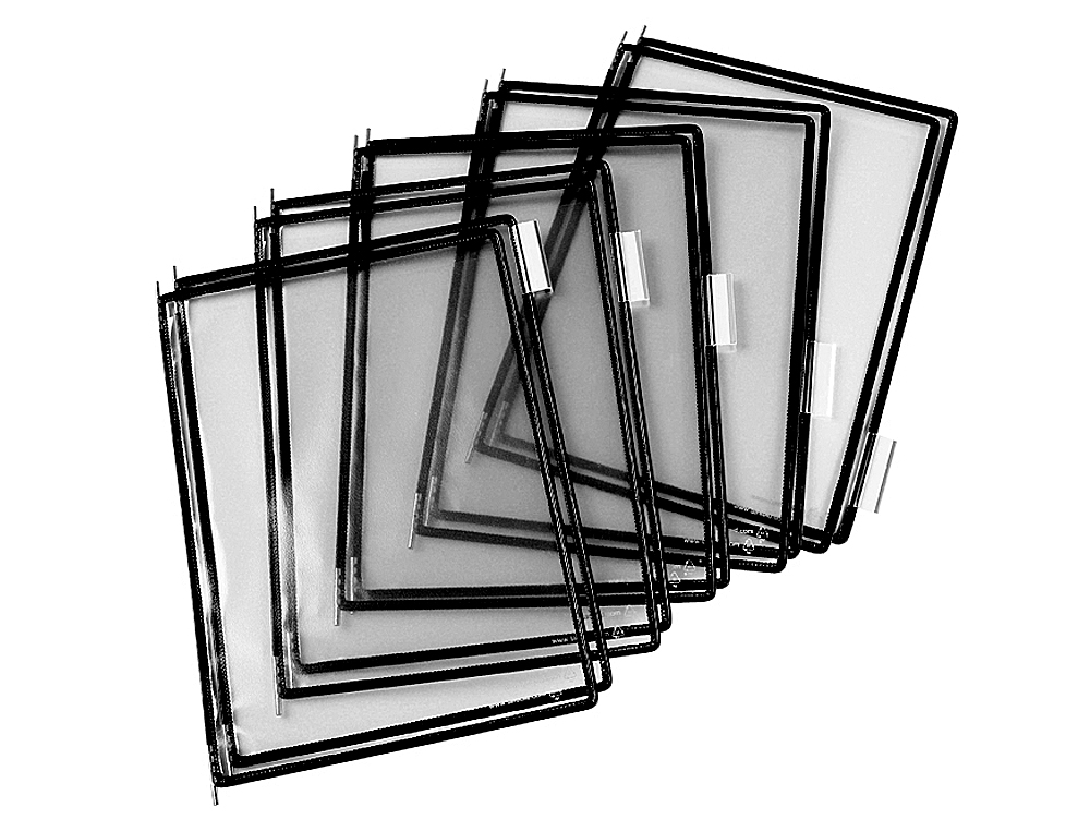 FUNDA PARA PORTACATALOGO DJOIS DIN A4 COLOR NEGRO PACK DE 10 UNIDADES