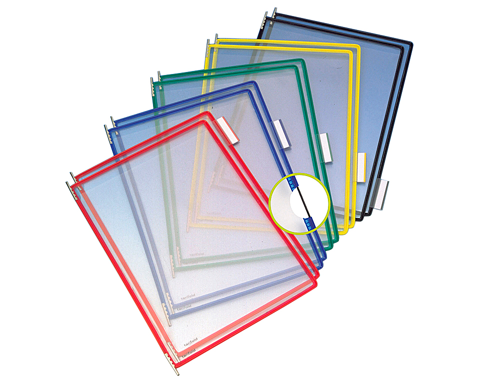 FUNDA PARA PORTACATALOGO DJOIS DIN A4 COLORES SURTIDOS PACK DE 10 UNIDADES