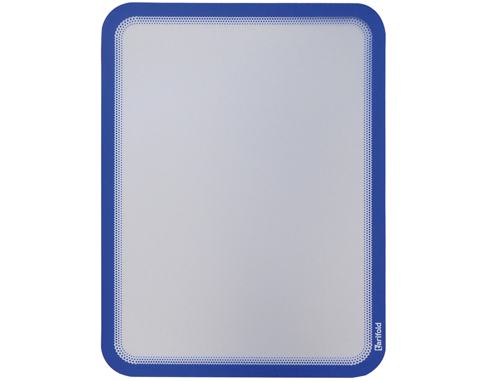 MARCO PORTA ANUNCIOS DJOIS MAGNETO DIN A4 CON 4 BANDAS MAGNETICAS EN EL DORSO COLOR AZUL PACK DE 2 UNIDADES