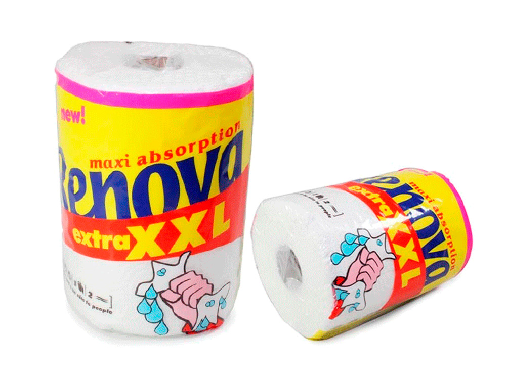 PAPEL DE COCINA RENOVA JUMBO ULTRA ABSORBENTE 42G/M2 ANCHO 210MM LARGO 25M