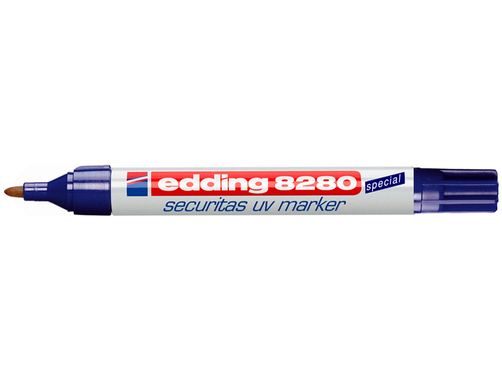 ROTULADOR EDDING MARCADOR DE SEGURIDAD VISIBLE BAJO LA LUZ ULTRAVIOLETA PUNTA REDONDA 1,5 MM