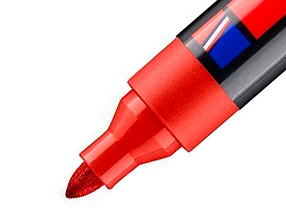 ROTULADOR EDDING MARCADOR PERMANENTE 300 ROJO PUNTA REDONDA 1,5-3 MM RECARGABLE