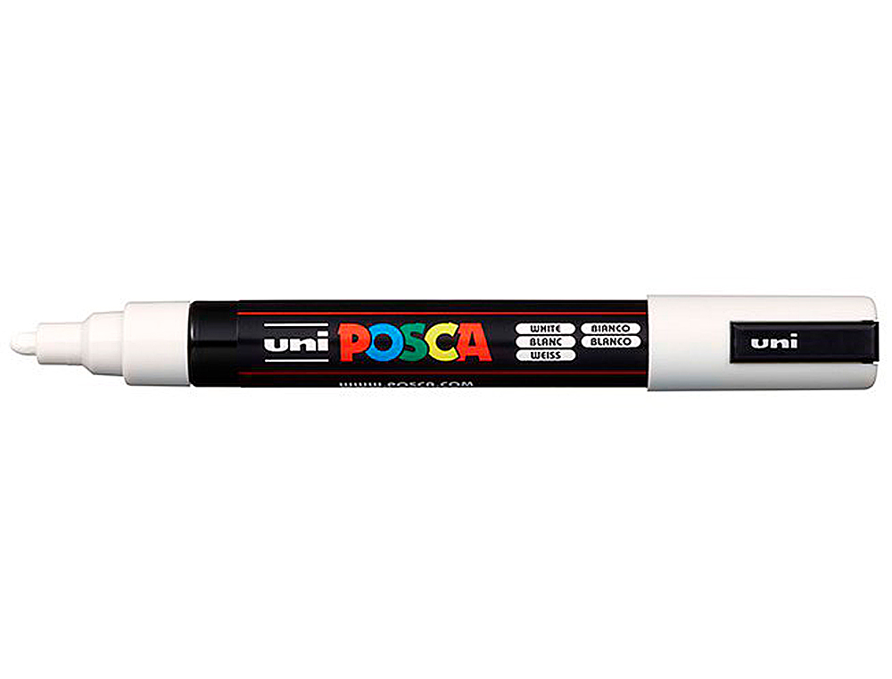 ROTULADOR UNI POSCA MARCADOR DE PINTURA BLANCO PUNTA REDONDA 1,8 A 2,5 MM