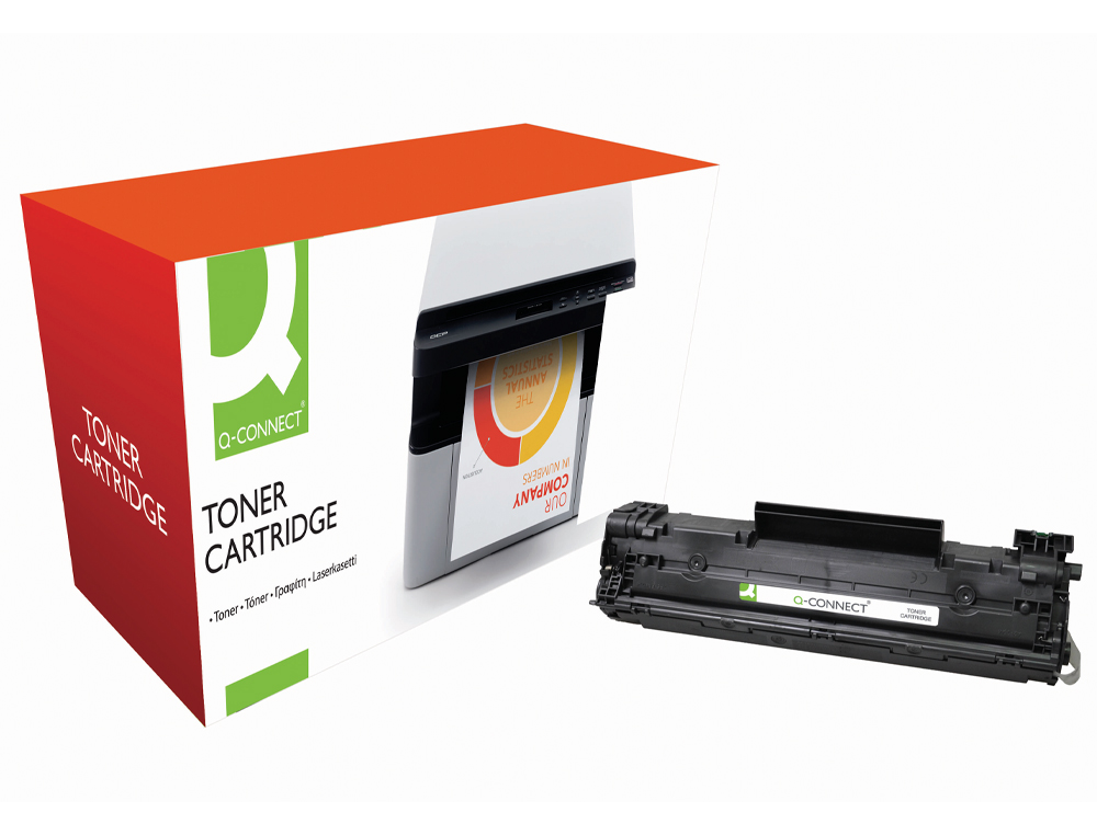 TONER Q-CONNECT COMPATIBLE HP CE278A LASERJET /P1566 /P1606DN/M 1536DNF/MPF -2100 PAG- NEGRO