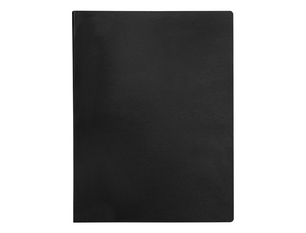CARPETA LIDERPAPEL ESCAPARATE 20 FUNDAS PVC FOLIO NEGRO