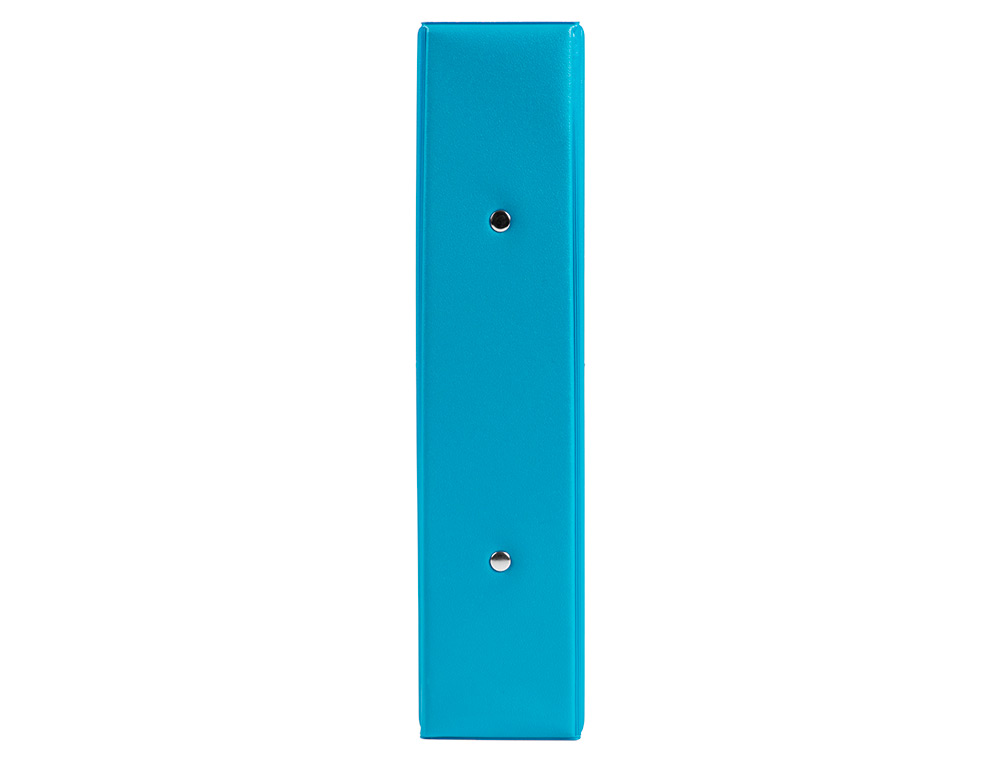 CARPETA DE 2 ANILLAS 40 MM REDONDAS LIDERPAPEL A5 CARTON FORRADO PVC AZUL