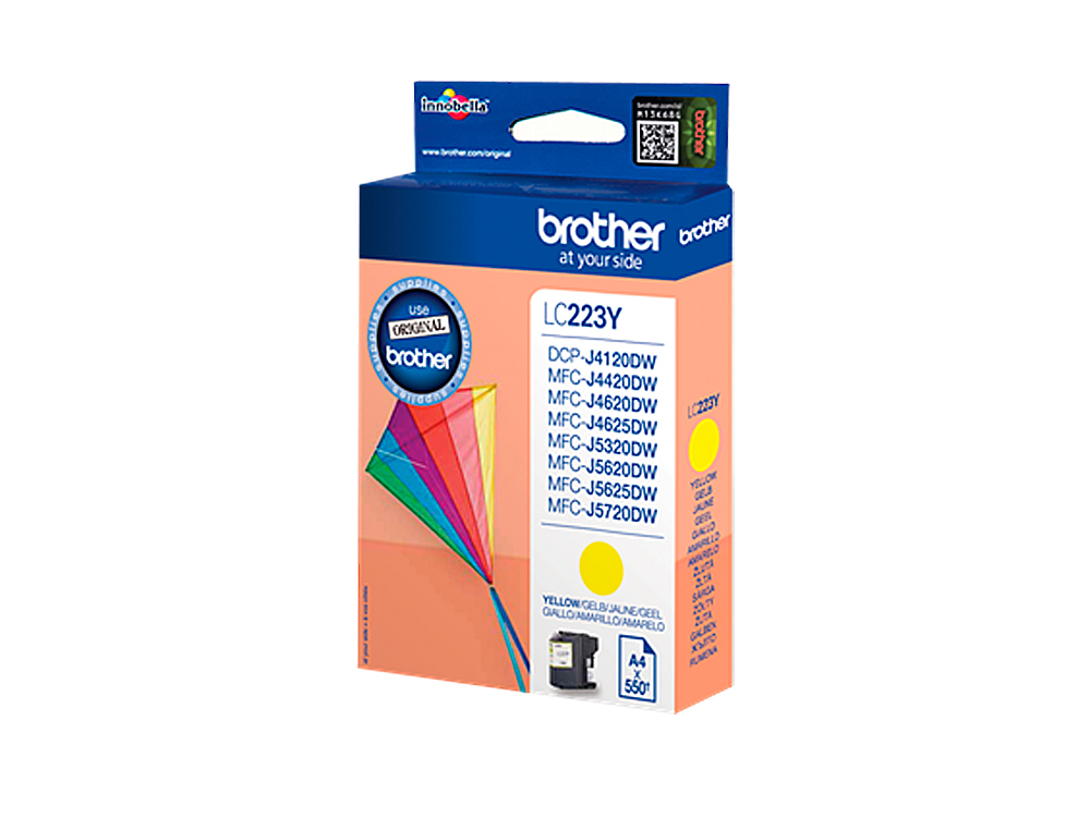 INK-JET BROTHER LC-223CBP AMARILLO DCP4120DW MFCJ4420DW MFCJ4620DW MFCJ5320DW 550 PAG