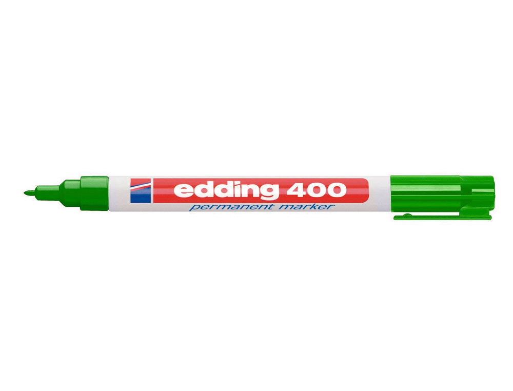 ROTULADOR EDDING MARCADOR PERMANENTE 400 VERDE PUNTA REDONDA 1 MM RECARGABLE