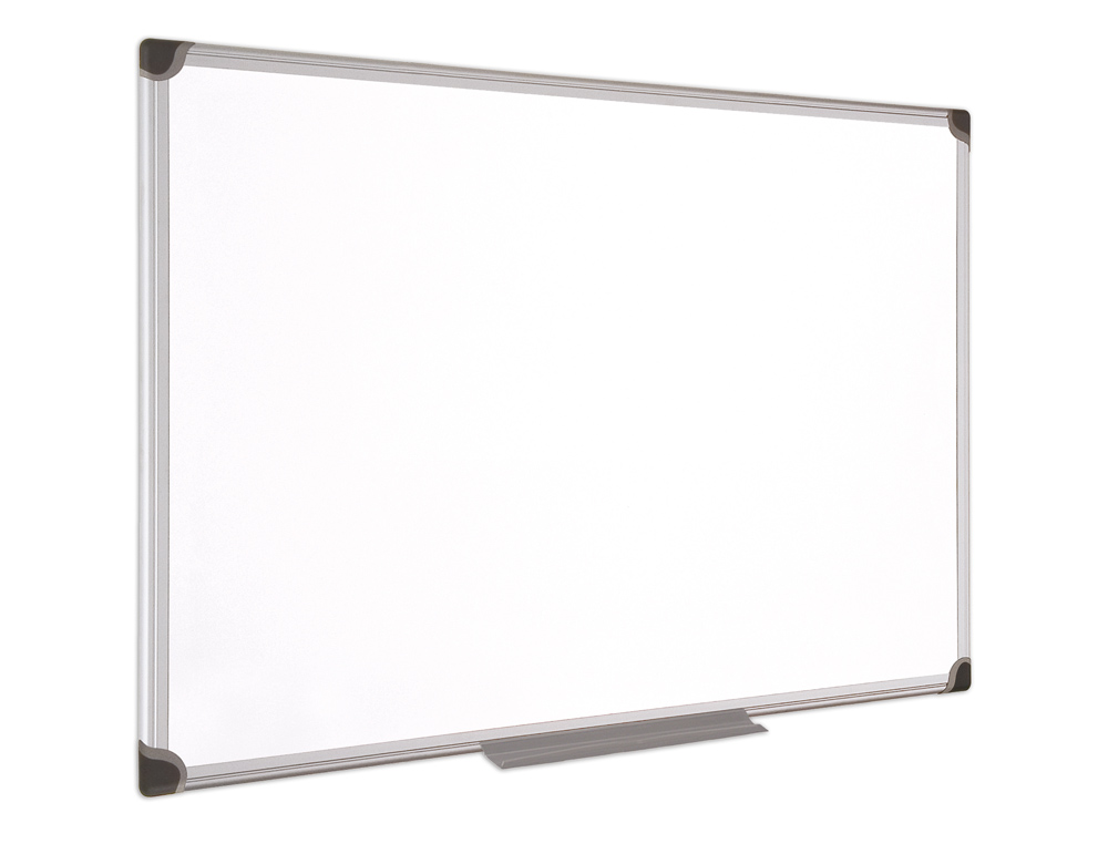 PIZARRA BLANCA BI-OFFICE MAGNETICA MAYA W CERAMICA VITRIFICADA MARCO DE ALUMINIO 90 X 60 CM CON BANDEJA PARA
