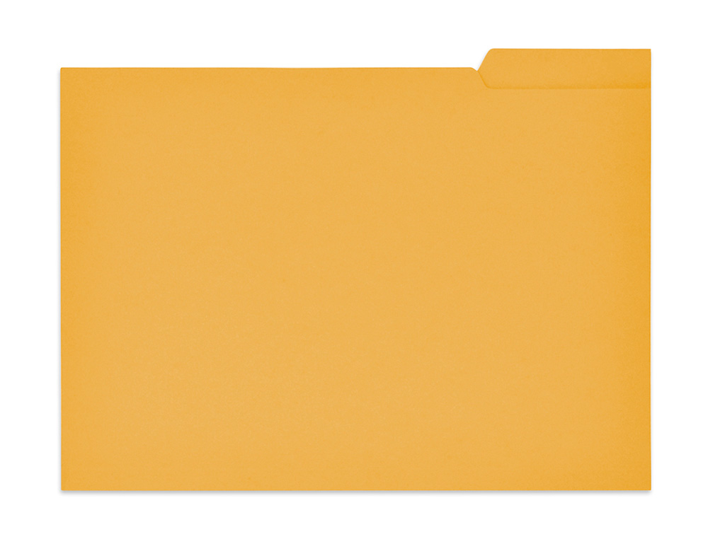 SUBCARPETA CARTULINA GIO DIN A4 PESTAÑA DERECHA 250 G/M2 AMARILLO