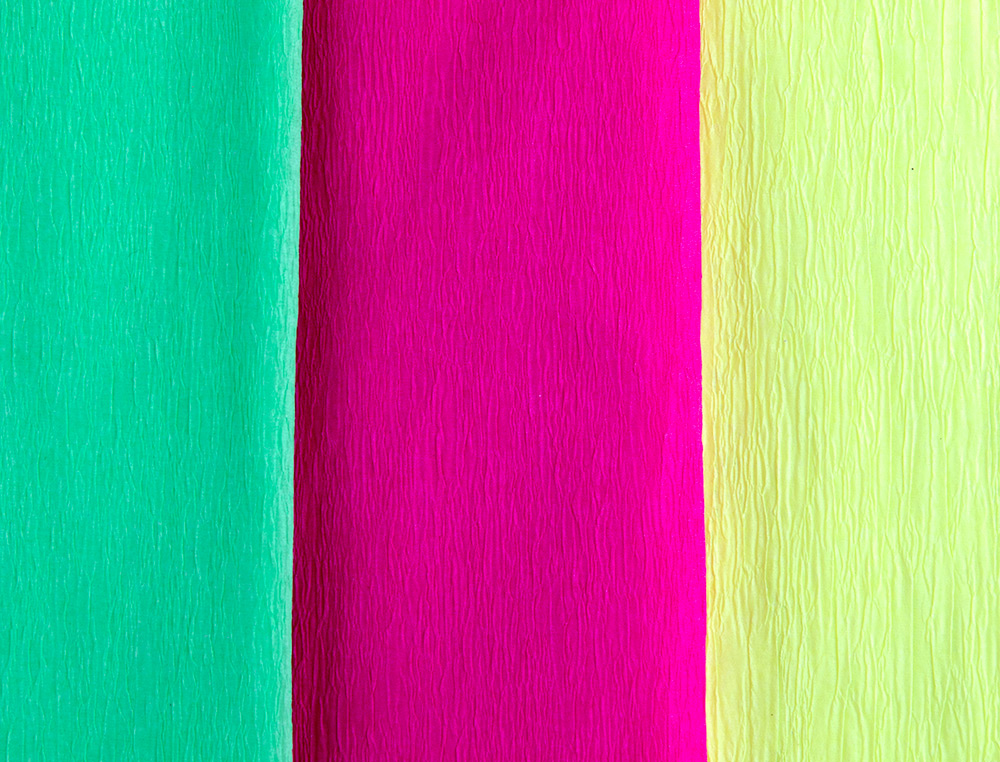 PAPEL CRESPON LIDERPAPEL 50 CM X 2,5 M 34G/M2 ROSA FLUORESCENTE