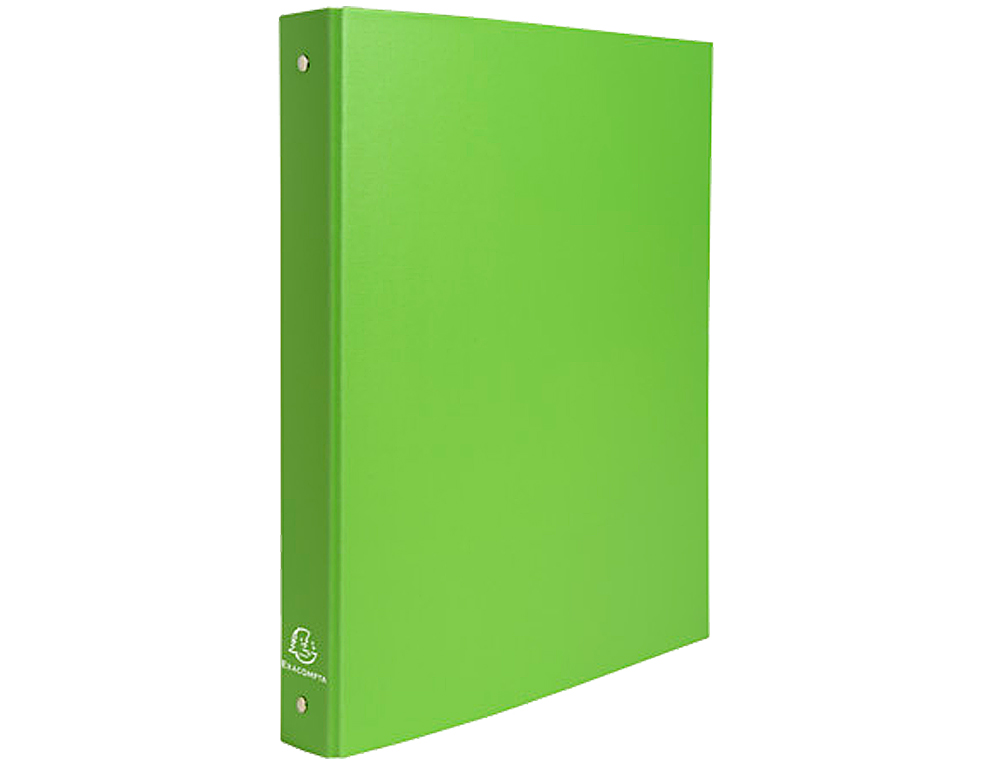 CARPETA DE 4 ANILLAS 30MM REDONDAS EXACOMPTA DIN A4 CARTON FORRADO VERDE ANIS