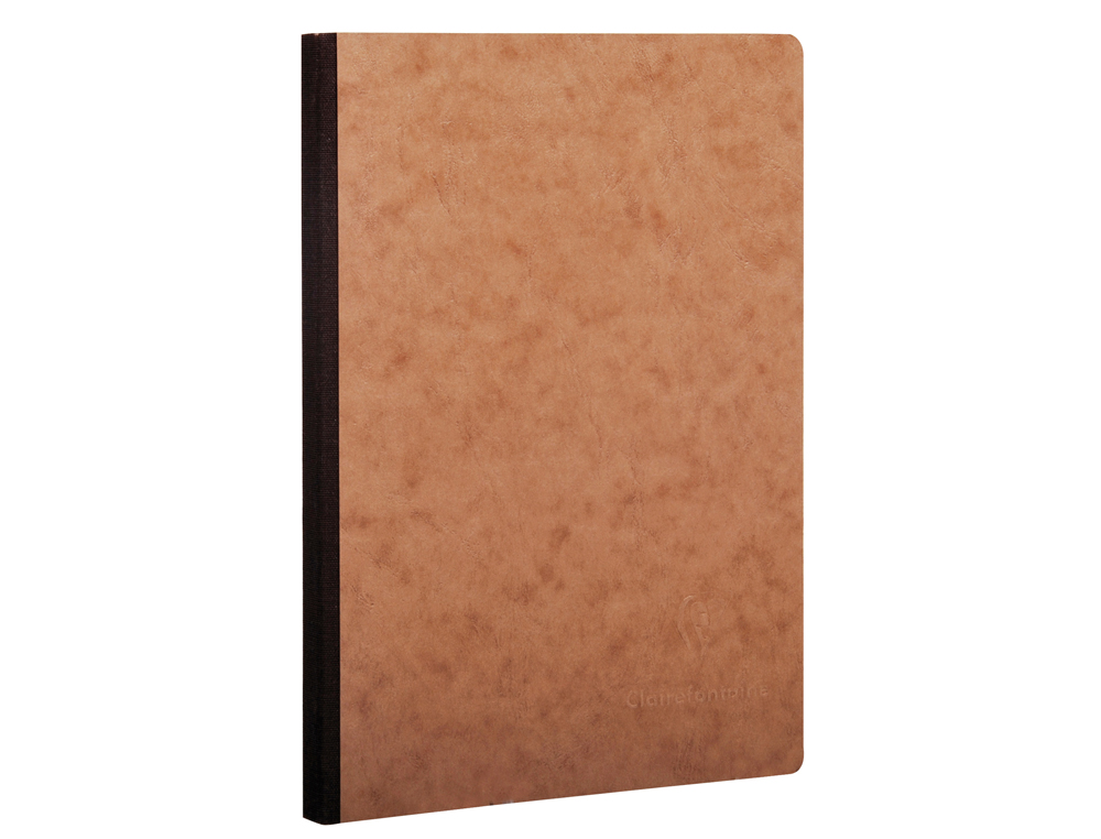 LIBRETA AGE-BAG TAPA CARTULINA LOMO COSIDO RAYADO HORIZONTAL 96 HOJAS COLOR HAVANA 210X297 MM