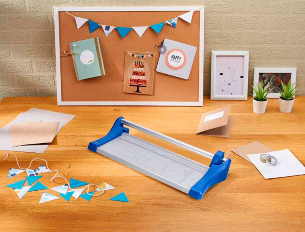 CIZALLA Q-CONNECT METALICA DE RODILLO DE 44 CM CON BASE DE ALUMINIO