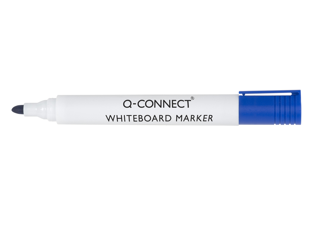 ROTULADOR Q-CONNECT PIZARRA BLANCA COLOR AZUL PUNTA REDONDA 3 MM