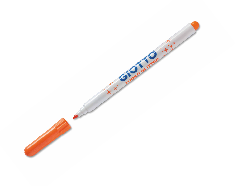 ROTULADOR GIOTTO TURBO GLITTER PURPURINA CAJA DE 8 UNIDADES