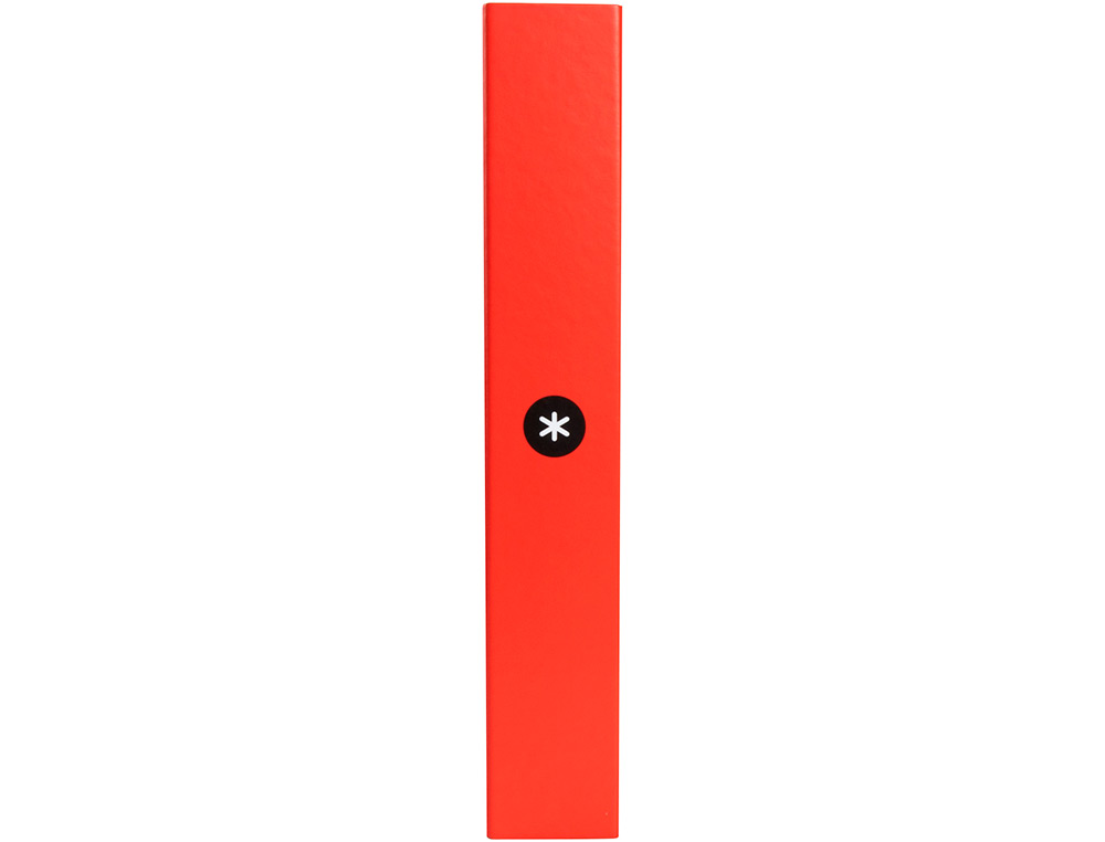 CARPETA 4 ANILLAS 40 MM MIXTAS ANTARTIK A4 FORRADA COLOR ROJO