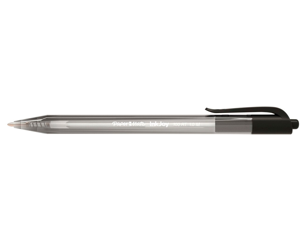 BOLIGRAFO PAPER MATE INKJOY 100 RETRACTIL PUNTA MEDIA NEGRO