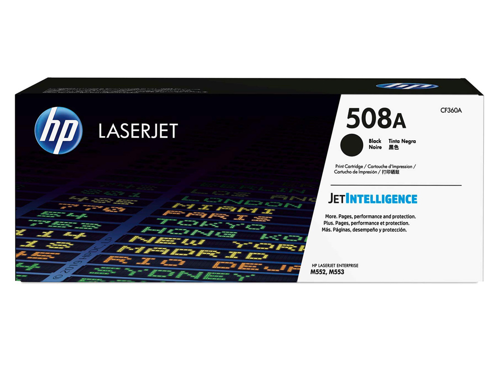 TONER HP 508A LASERJET ENTERPRISE M552/553/577 NEGRO 6.000 PAG