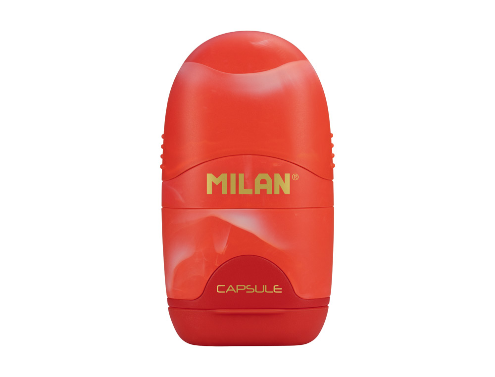 SACAPUNTAS MILAN CAPSULE LAVA PLASTICO 1 USO CON GOMA
