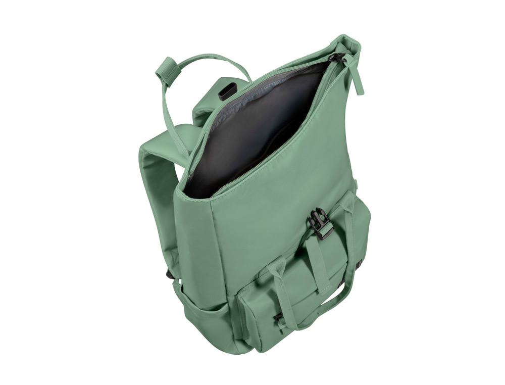 MOCHILA SAMSONITE URBAN GROVE AMERICAN TOURISTER 17 LITROS COLOR VERDE 365X250X200 MM