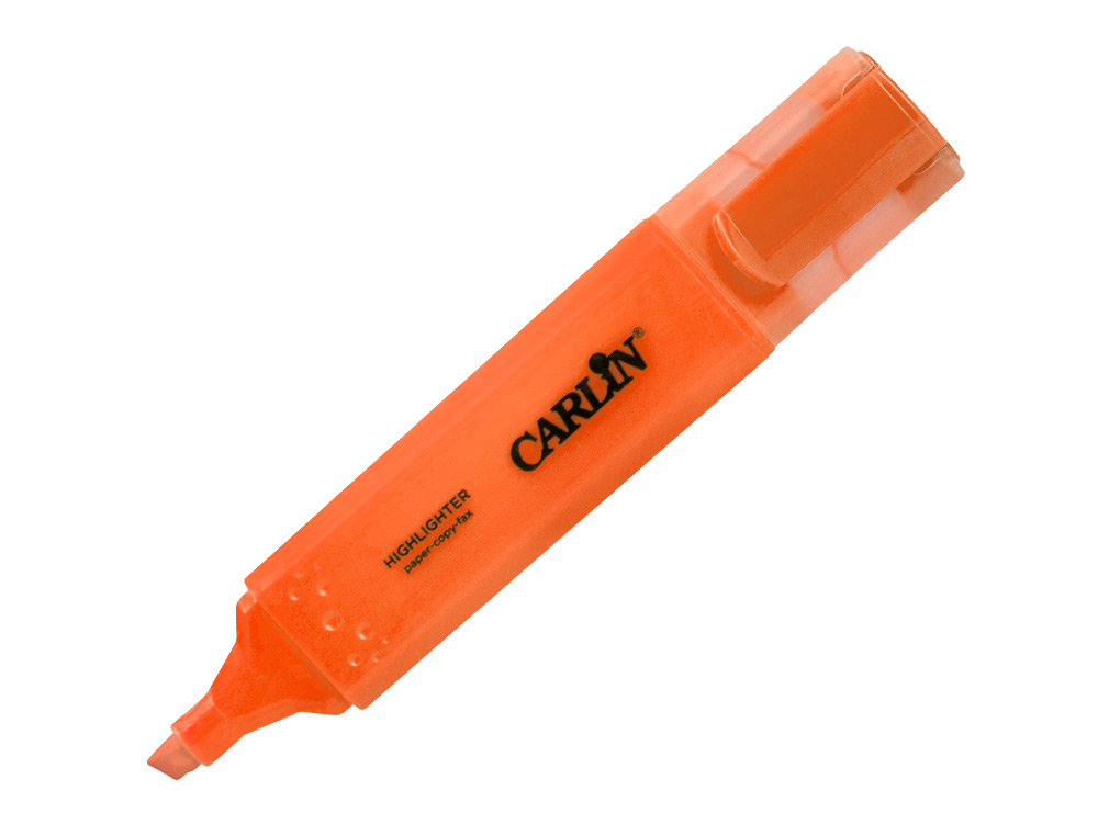 ROTULADOR CARLIN FLUORESCENTE PUNTA BISELADA CAJA DE 5+1 UNIDADES COLORES SURTIDOS