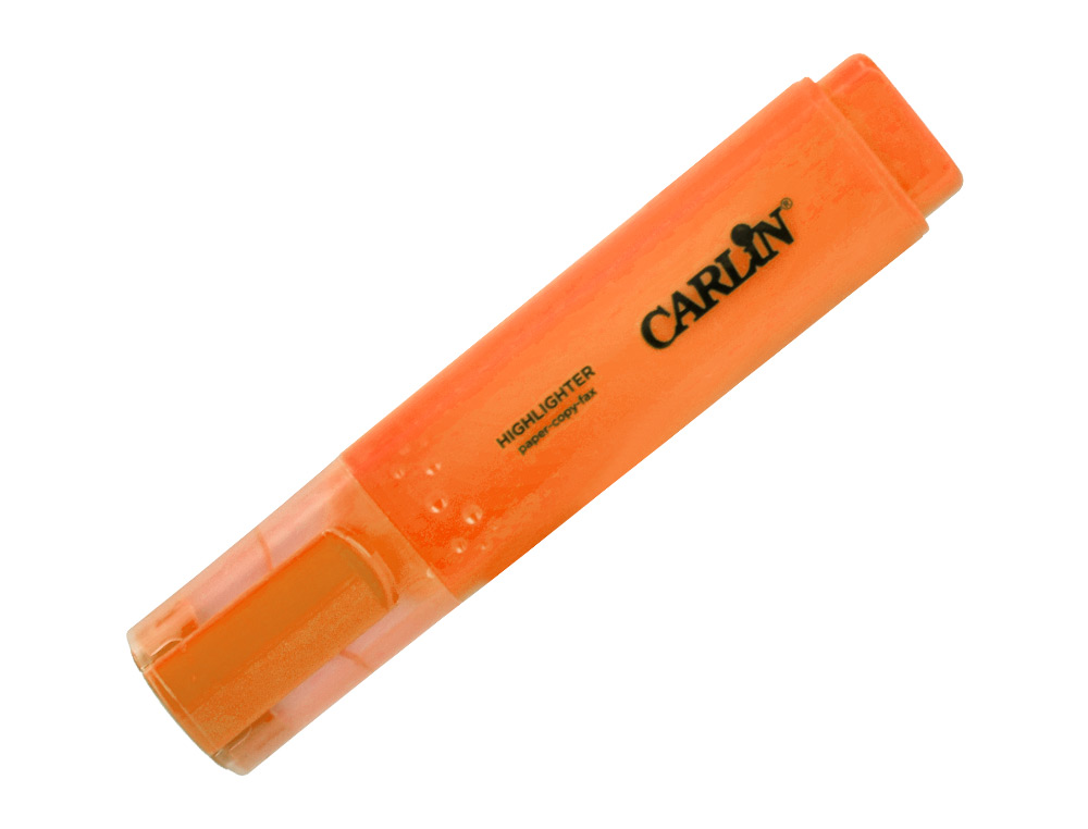 ROTULADOR CARLIN FLUORESCENTE PUNTA BISELADA CAJA DE 5+1 UNIDADES COLORES SURTIDOS