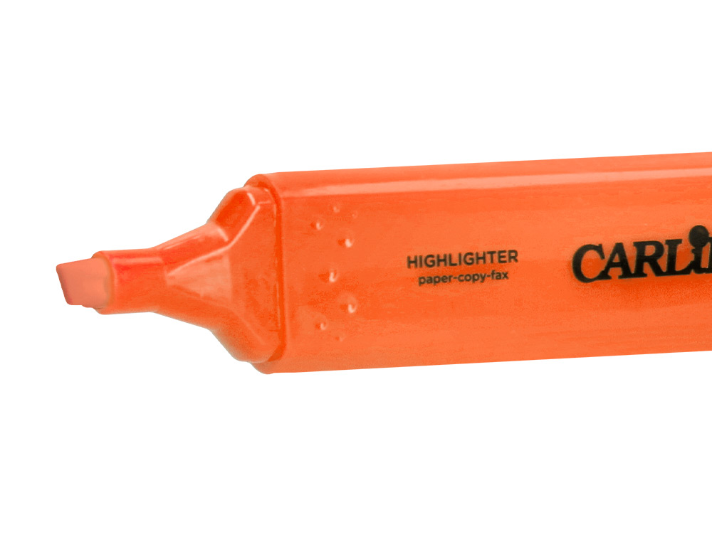 ROTULADOR CARLIN FLUORESCENTE PUNTA BISELADA CAJA DE 5+1 UNIDADES COLORES SURTIDOS