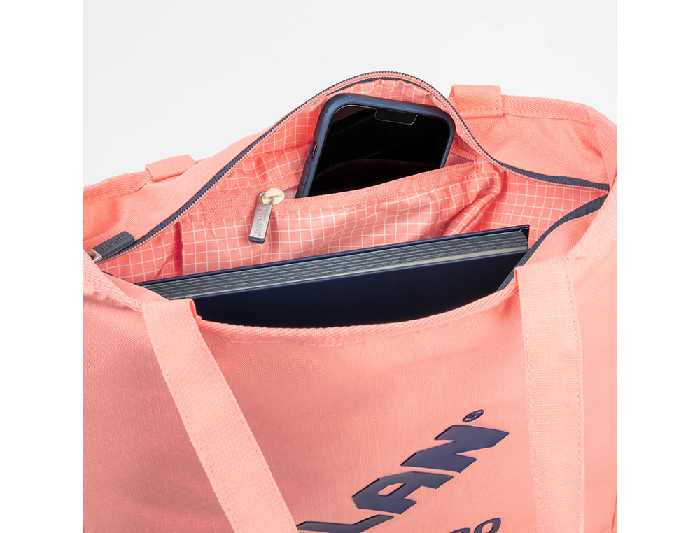 BOLSA CON ASAS MILAN TOTE BAG DOS CREMALLERAS SERIE 1918 COLOR ROSA 380X360X65 MM
