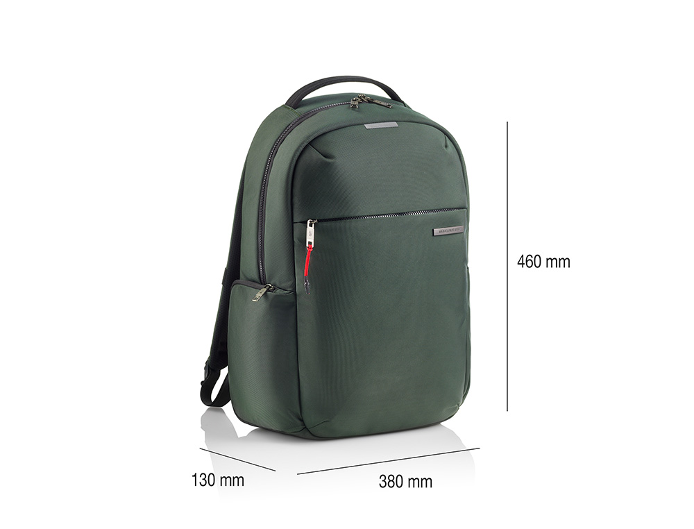 MOCHILA MIQUELRIUS BAG TO WORK ADAPTABLE A CARRO COLOR VERDE 460X380 MM