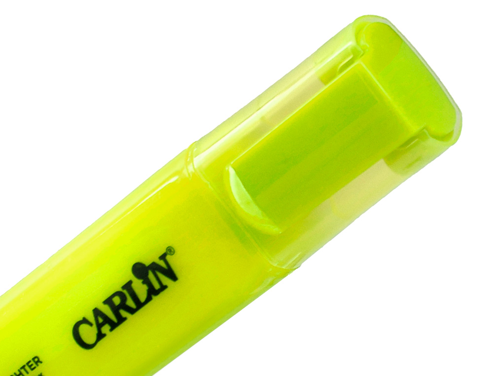 ROTULADOR CARLIN FLUORESCENTE AMARILLO PUNTA BISELADA