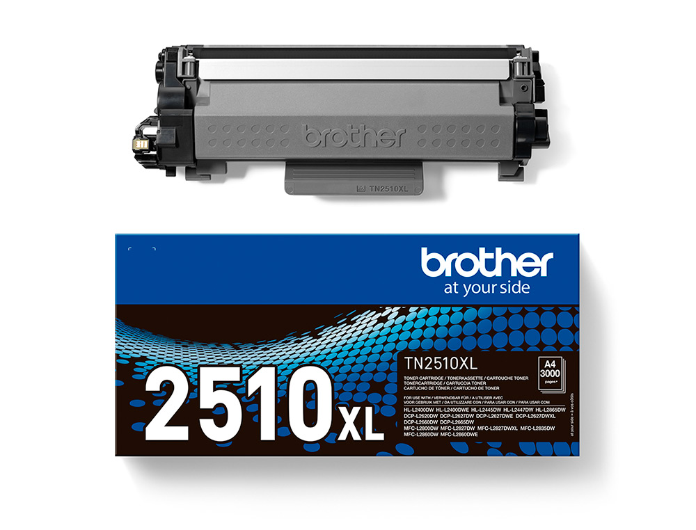 TONER BROTHER TN2510XL MFC-L2860DWE / L2627DWE / L2400DWE NEGRO 3000 PAGINAS