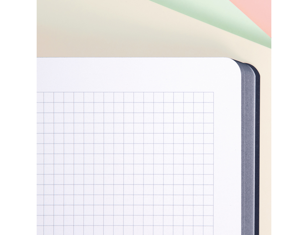 LIBRETA ENCOLADA MILAN TAPA CARTON FLEXIBLE DIN A4 48 HOJAS MICROPERFORADO CUADRO 5 MM SERIE 1918 COLOR AZUL