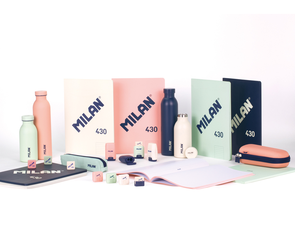 LIBRETA ENCOLADA MILAN TAPA CARTON FLEXIBLE DIN A4 48 HOJAS MICROPERFORADO CUADRO 5 MM SERIE 1918 COLOR VERDE