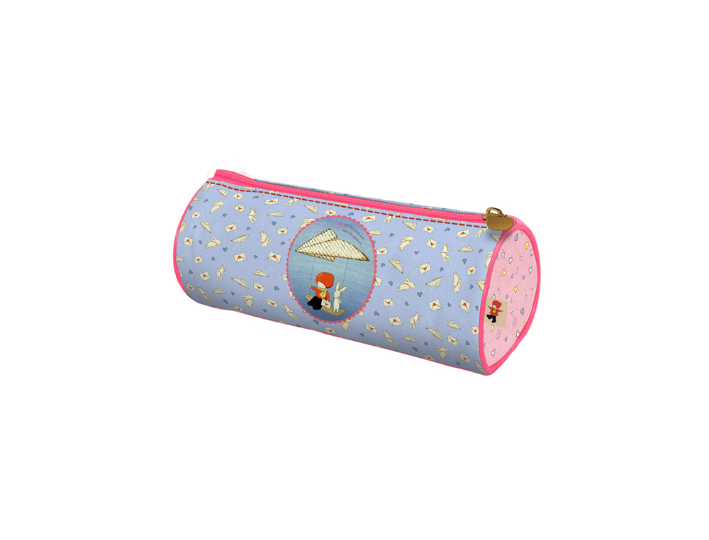 BOLSO ESCOLAR DOHE SANTORO PORTATODO POPPI LOVES REDONDO 220X75 MM