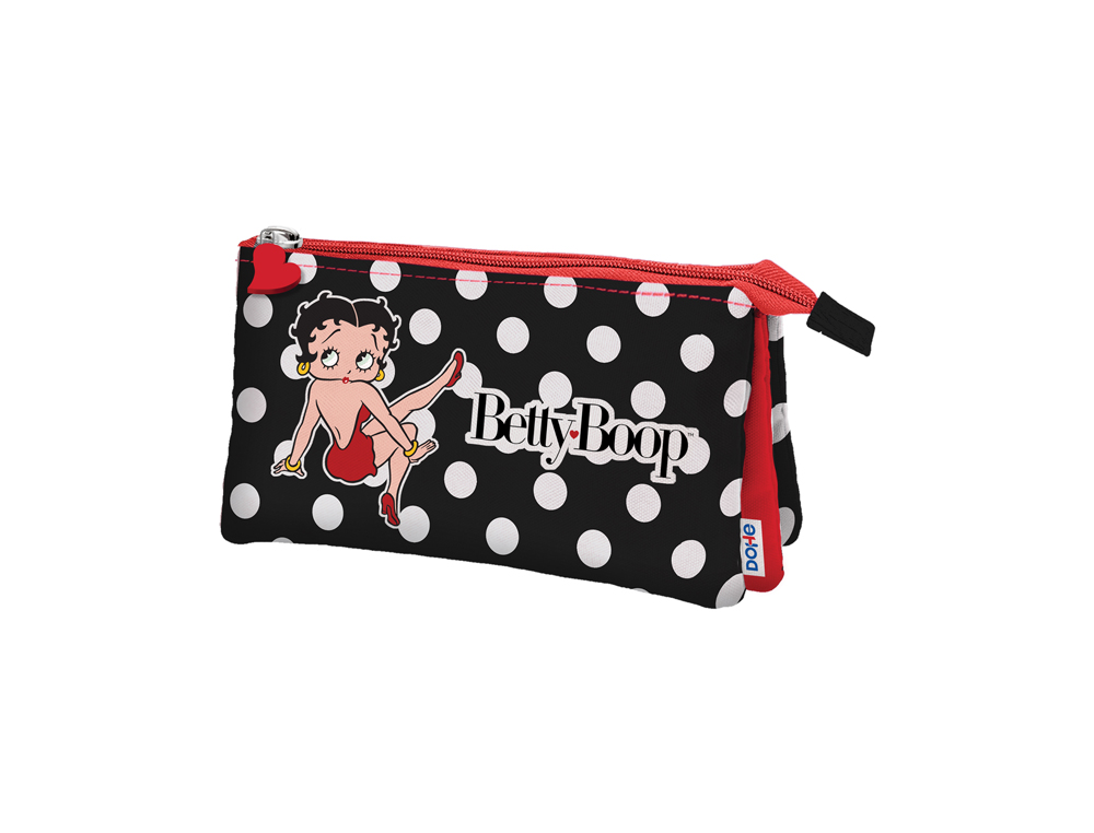 BOLSO ESCOLAR DOHE PORTATODO TRIPLE BETTY BOOP 125X25X220 MM