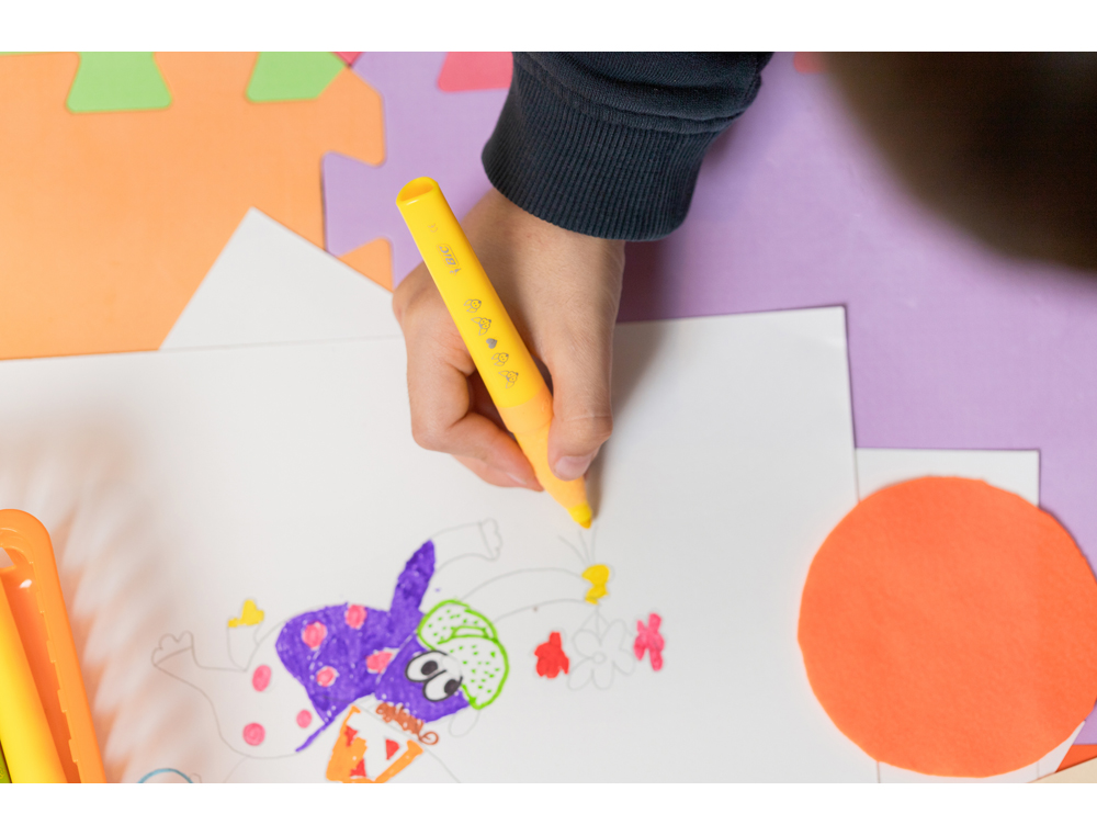 ROTULADOR BIC KIDS COMFORT JUMBO LAVABLE ESTUCHE DE 12 UNIDADES COLORES SURTIDOS