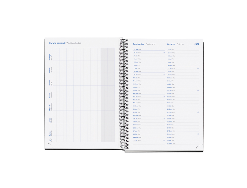 AGENDA ESPIRAL ESCOLAR MIQUELRIUS PLUS BASIC 2024-2025 DIA PAGINA 150X213 MM ROSA
