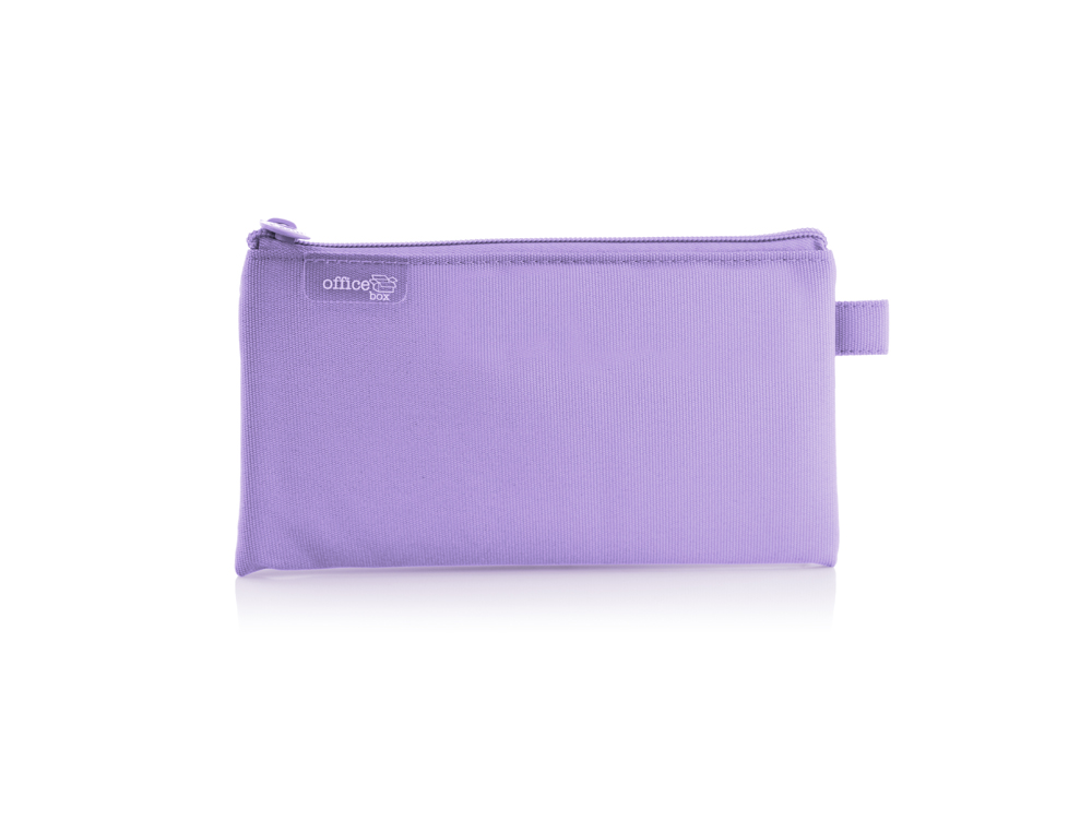BOLSO ESCOLAR OFFICE BOX COLORLINE SILICONA PLANO CON CREMALLERA COLORES SURTIDOS