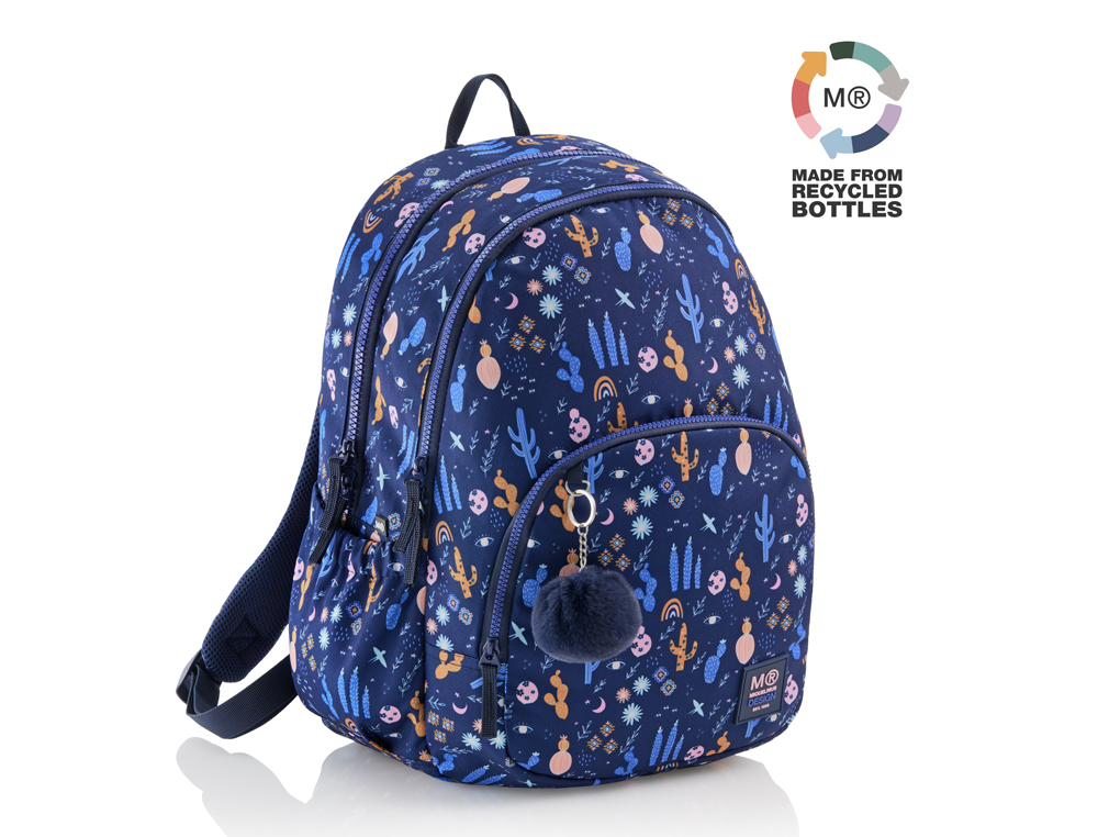 MOCHILA MIQUELRIUS OSLO RECICLADA TRIPLE DESERT ADAPTABLE A CARRO 410X280X165 MM