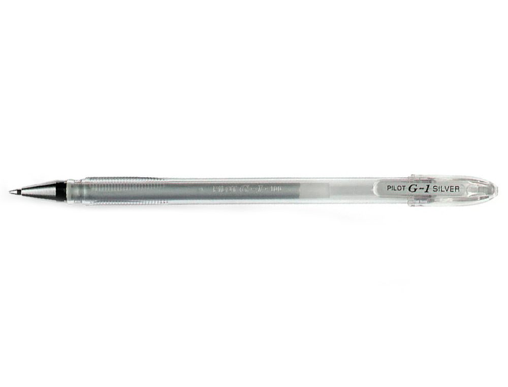 BOLIGRAFO PILOT G1 TINTA GEL PLATA