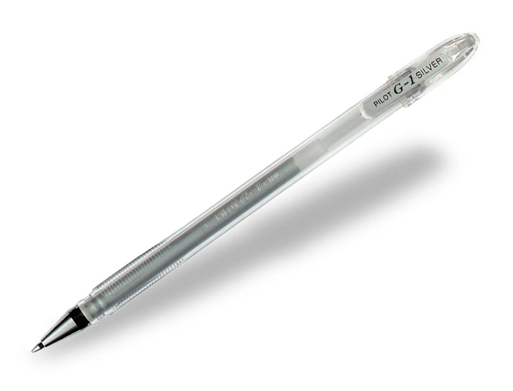 BOLIGRAFO PILOT G1 TINTA GEL PLATA