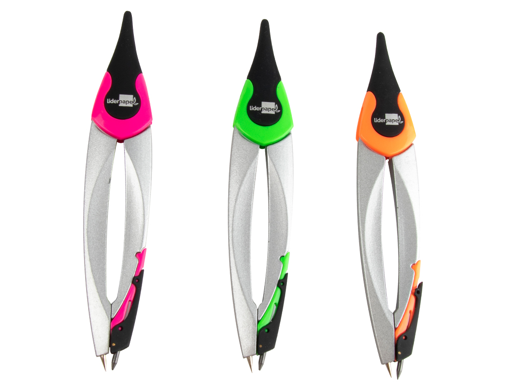 COMPAS LIDERPAPEL ADAPTADOR UNIVERSAL Y MINAS COLORES SURTIDOS
