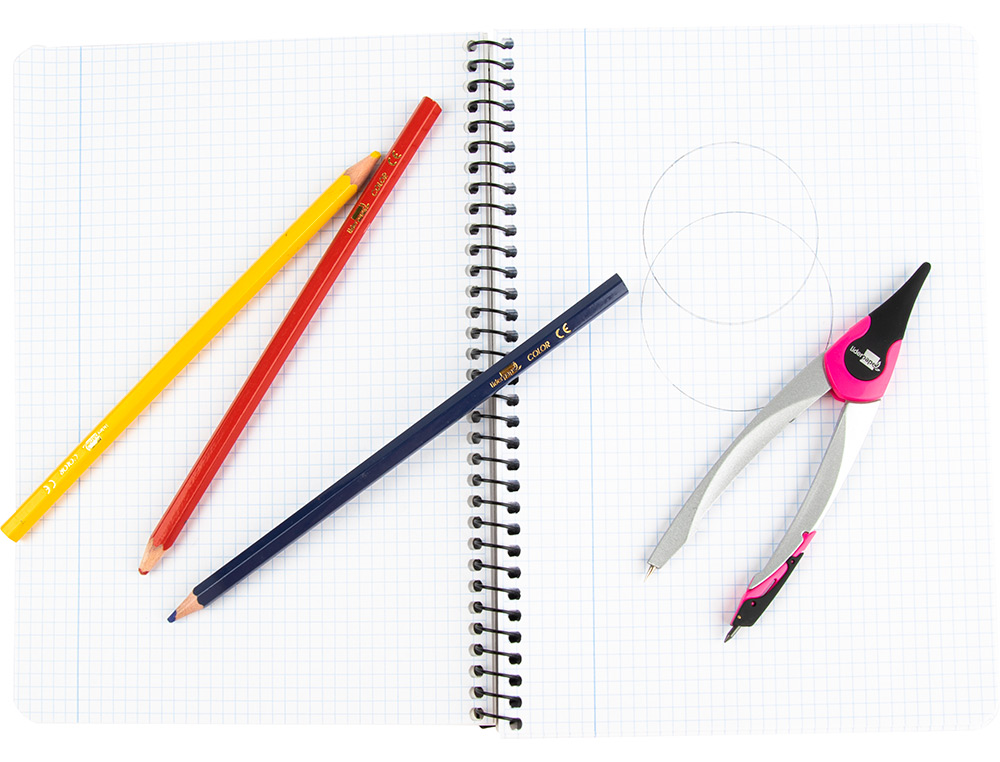 COMPAS LIDERPAPEL ADAPTADOR UNIVERSAL Y MINAS COLORES SURTIDOS