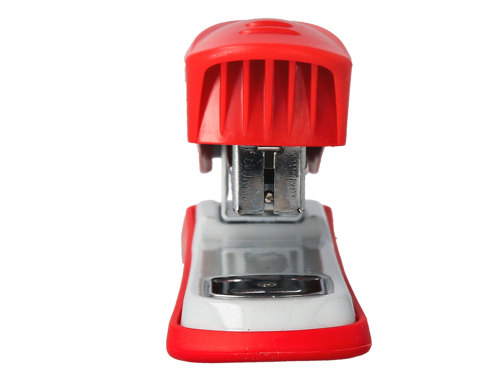 GRAPADORA CARLIN METALICA ROJA CAPACIDAD 20 HOJAS