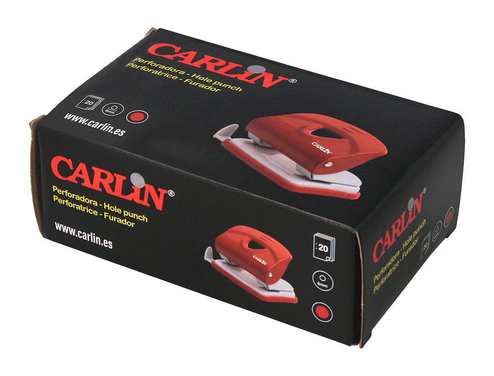 TALADRADOR CARLIN ROJO ABERTURA 6 MM CAPACIDAD 20 HOJAS